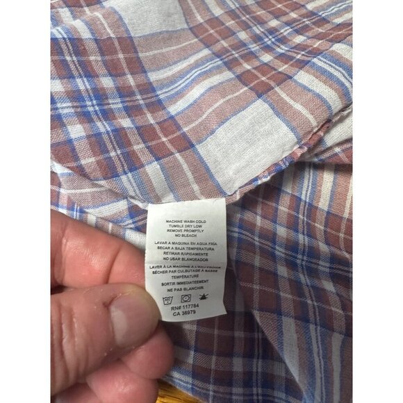 Rails Ashton Ombre Plaid Button Down Shirt Women's Size M - Picture 7 of 9